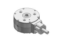 Hub City 0220-54005 3.78:1 Ratio, Cast Iron Bevel Reducer, 1.375" Input Diameter, 1.688" Output Diameter, Shaft Input, Hollow Bo