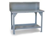 StrongHold T10836RS Industrial Shop Table with Riser Shelf 108x36x34 1 Shelves
