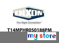 Dixon T14MPHR050188PM .5x.188" CLAMP x HOSE BARB ADAPTER PM FINISH