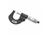 Starrett T216XRL-1 W/SLC Mechanical Counter Outside Micrometer, Ratchet Thimble, Carbide Anvil-Spindle, SLC, 0-1" Range, .0001"M