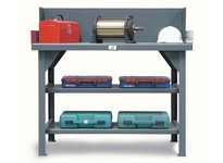StrongHold T4830S/SG Shop Table with Two Lower Shelves | Durable Industrial Table