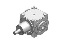 Hub City 0220-74778 3:1 Ratio, Cast Iron Bevel Reducer, 1.500" Input Diameter, 1.500" Output Diameter, Shaft Input, Hollow Bore 