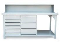 StrongHold T7236-RS-9DB-KL Industrial Shop Table | Durable & Secure