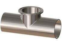 Dixon T7WWMS-250PL BioPharm Weld x Weld x Clamp Short Outlet Tee