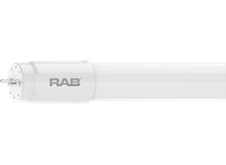 RAB T8-8-36G-830-DIR LED Tube T8 Glass 3 Ft Type A 8W 3000K | High Efficiency Lighting