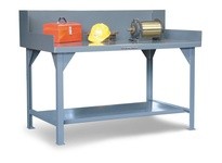StrongHold T8436SG Industrial Shop Table with Side Guards | YarinInd