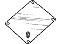 Fibox TM 0505 Steel Back Panel 1.02 x 1.89 x 0.04"