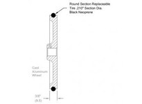 Red Lion Controls TORM0400 4/10 METER NEOPRENE TIRE