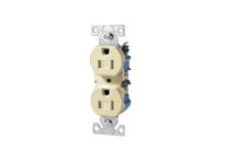 Cooper Eaton TR270W Receptacle Tamper Resistant Duplex 15A 125V 2P3W Str White