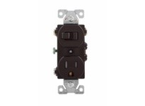 Cooper Eaton TR293B Sw/TR Duplex Comb 3Way/Grd Receptacle 15A125V BR | Buy Now
