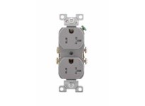 Cooper Eaton TR370GY-BOX Receptacle Tamper Resistant Standard Duplex 20A 125V 2P3W Gray
