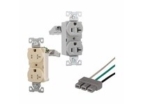 Cooper Eaton TR5262BM Tamper Resistant Receptacle Duplex 15A125V 2P3W ConGrd B&S MOD BR