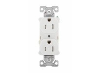 Cooper Eaton TR5262W Tamper Resistant Receptacle Duplex 15A125V 2P3W ConstGrade B&S White