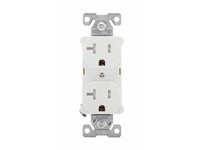 Cooper Eaton TR5362W Tamper Resistant Receptacle Duplex 20A125V 2P3W ConstGrade B&S White