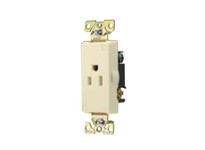 Cooper Eaton TR6250W-BOX Receptacle Tamper Resistant Deco Single 15A125V 2P3W B/Swire White