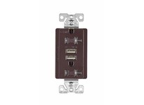 Cooper Eaton TR7756B-BOX USB 3.1A DUPLEX Receptacle 20A 125V BR