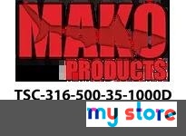 Mako TSC-316-500-35-1000D 1/2" - Seamless Coil Tubing- 316 Stainless Steel - .035 Wall - 1000' Coil - Domestic