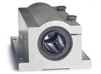 Thomson Linear TWN10ADJ Linear Bearing, Ball Bushing, Pillow Block, Super, 0.625 in, Closed, Twin, Self-aligning, Adjustable; Us