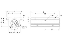 Thomson Linear TWN20OPN-CR Linear Bearing, Pillow Block | YarinInd