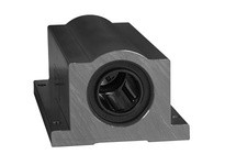 Thomson Linear TWN6-XS Linear Bearing, Ball Bushing, Pillow Block, Super, 0.375 in, Closed, Twin, Self-aligning, Black Anodize, 