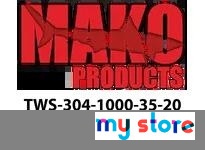 Mako TWS-304-1000-35-20 1" Welded Stick Tubing - 304 Stainless Steel | YarinInd