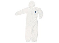 MCR TY127SXL Tyvek Coverall zipper front elastic sleeves/ankles att hood