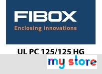 Fibox UL PC 125/125 HG Enclosure PC 5.l"x5.l"x4.9"(2" base depth) opaque cover UL