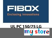 Fibox UL PC 150/75 LG Enclosure PC 7.l"x5.l"x3.0" (1" base depth) opaque cover UL