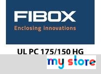 Fibox UL PC 175/150 HG Enclosure PC 7.l"x7.l"x5.9"(2" base depth) opaque cover UL
