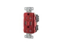 Hubbell Wiring USB20A5R RCPT DUP 20A 125V 5A 5V USB Port | YarinInd