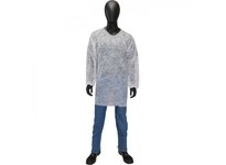 USK-065 .65oz White SBP Pullover Poultry Smock w/Elastic Wrist | YarinInd