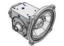 Hub City 0230-00201 50:1 Ratio, Cast Iron Single-Reduction Worm Reducer, 0.625" Input Diameter, 0.625" Output Diameter, C-Face Q