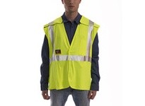 Tingley V81522-L/XL JOB SIGHT FR Hi-Vis Class 2 Flame Resistant Safety Vest | Fluorescent Yellow-Green