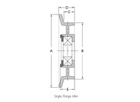 Fenner Drives VA3600 3.6" V-BELT IDLER SINGLE FLANG