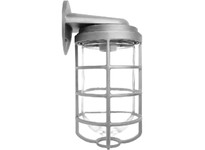 RAB VBR200S VAPORPROOF 200 Wall Bracket Silver With Glass Globe | YarinInd