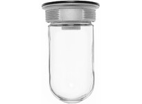 RAB VC100S VAPORPROOF 100 Ceiling Silver With Glass Globe