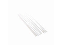 System Plast VF-CRP-750 Round and Half Round Bar Full Round Cover, 0.68" Width x 6.05" Length, White UHMW-PERound and Half Round