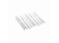 System Plast VF-CRP5-325 Round and Half Round Bar Full Round Cover, 0.84" Width x 2.3" Length, White UHMW-PERound and Half Round