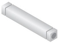 System Plast VF-CRQ-SS-0450-38 Square Cross Rod, Stainless Steel | High-Quality Industrial Supplies