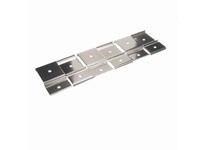System Plast VG-011-WD Rail Clamp (Double), Stainless Steel, 3" Width, 0.79" Height, Series VG-011Rail Clamp (Double), Stainless