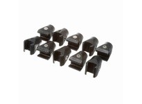 System Plast VG-020-01 Rod End for Valu Guide Rail, Acetal, 1" Width, 1.43" Length, 1/2 or 5/8" Rod Diameter, Series VG-020Rod E