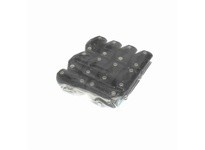 System Plast VG-022-01 Rail Clamp for Rod or Flat Bar, Polyamide, 1.1" Width, 2.3" Length, 1/2" Rod Diameter, 1.3" Height, Serie