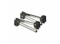 System Plast VG-032-12-35 Clamp and Metal Rod Combination for Round Rod, Polyamide, 1.35" Width, 4.5" Length, 1/2" Rod Diameter,