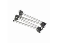 System Plast VG-032-12-70 Clamp and Metal Rod Combination for Round Rod, Polyamide, 7" Length, 1/2" Rod Diameter, Series VG-032C