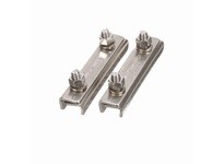 System Plast VG-118-04 Rail Clamp (Splice), Stainless Steel, 0.53" Width, 4" Length, 0.85" Height, 5/16-18 Thread, Series VG-118