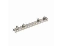 System Plast VG-118-08 Rail Clamp (Splice), Stainless Steel, 0.53" Width, 8" Length, 0.85" Height, 5/16-18 Thread, Series VG-118