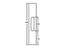 System Plast VG-204F-60-316S Flat Mounting Bar, 3/16" x 6" Stainless Steel | Industrial Supplies