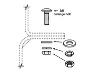 System Plast VG-205-HDW-03-S38 Optional Hardware Kit | Stainless Steel Series VG-205