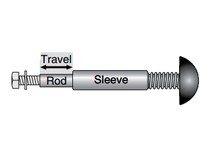 System Plast VG-211Q-3-25-05-15-38 SpeedSet (Post Bracket), Stainless Steel, 0.75" Rod Diameter, 2.5" Height, Series VG-211QSpee