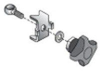 System Plast VG-213R-TOP-12 Stainless Steel Bracket, Stainless Steel, 0.93" Width, 1.52" Length, 0.5" Rod Diameter, 1.54" Height